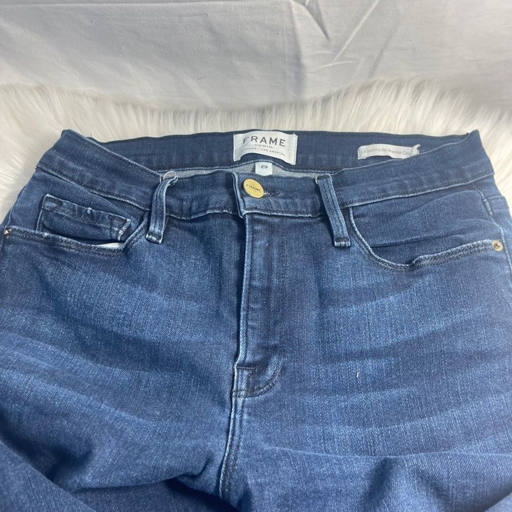 Frame Denim‎ Le Skinny De Jeanne Crop Jeans Sz 29 - Picture 7 of 14